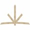 Ekena Millwork Alberta Rough Sawn Timber Gable Bracket, Douglas Fir, 108"W x 72"H x 6"D x 6"F, 16/12 Pitch GBW108X72X0606ALB00RDF - alternate 1